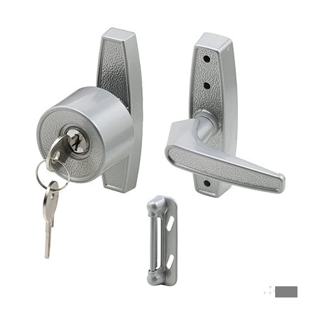 Prime-Line Tulip Knob Lock, Keyed, with 3 in. Hole Center, Aluminum (Single Pack) K 5078